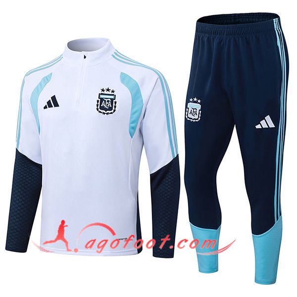 Ensemble Survetement de Foot Argentine Blanc/Bleu 2025/2026