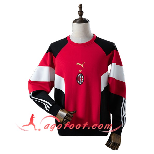 Sweatshirt Training Milan AC Rouge/Noir/Blanc 2025/2026 -02