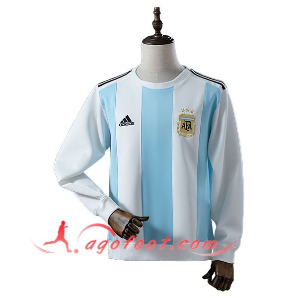 Sweatshirt Training Argentine Blanc/Bleu 2025/2026
