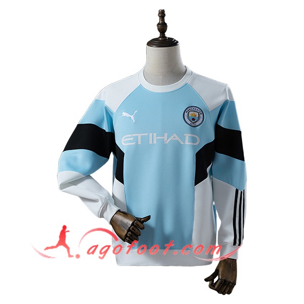 Sweatshirt Training Manchester City Bleu/Blanc 2025/2026