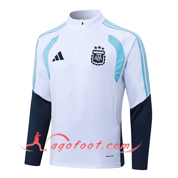 Sweatshirt Training Argentine Blanc/Bleu 2025/2026 -02