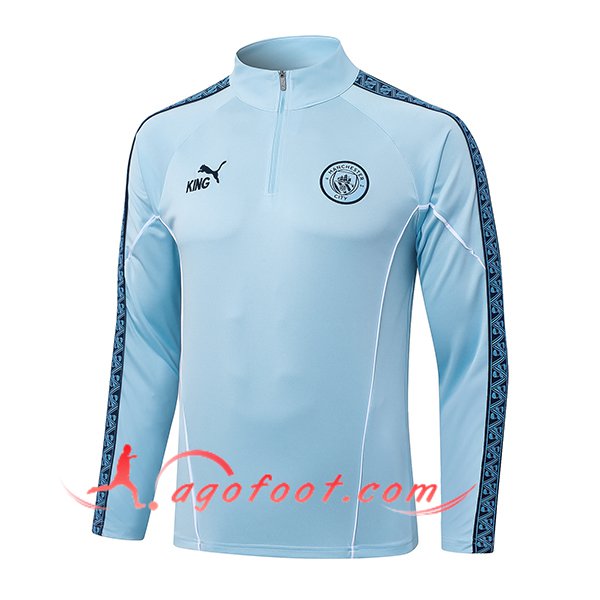 Sweatshirt Training Manchester City Bleu Clair 2025/2026