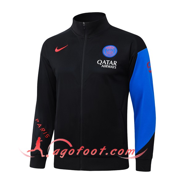 Veste Foot PSG Noir/Bleu 2025/2026
