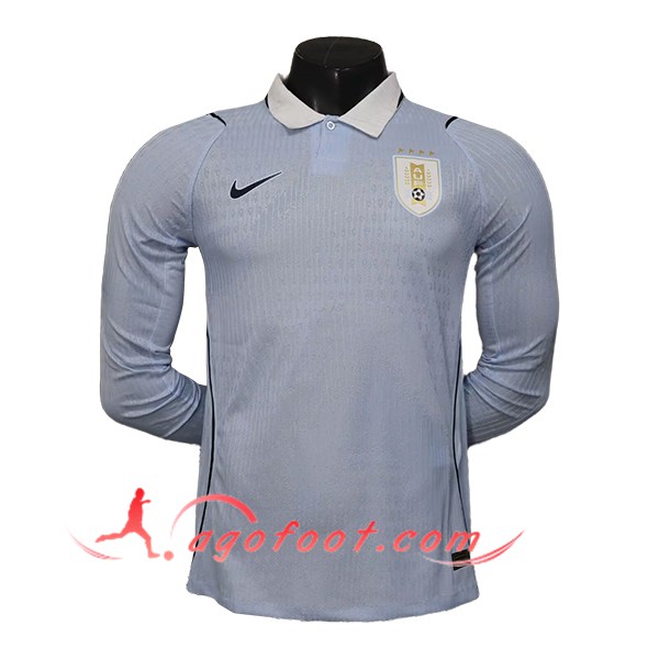 Maillot Equipe Foot Uruguay Domicile Manches Longues Coupe Du Monde 2026