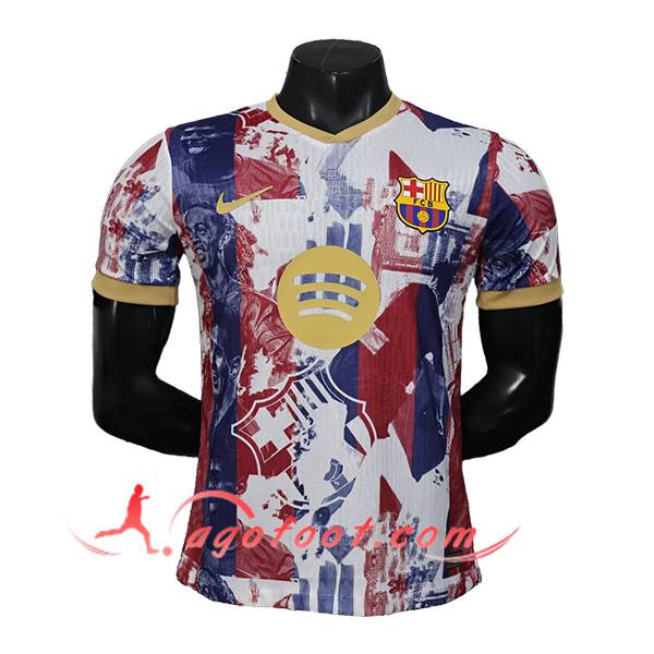 Maillot de Foot FC Barcelone Special Edition Blanc/Rouge/Bleu 2025/2026