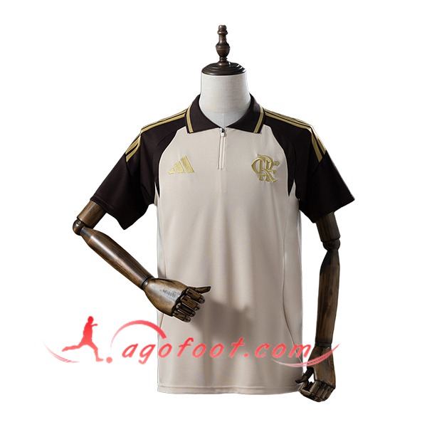 Polo Foot Flamengo Beige/Brun 2025/2026