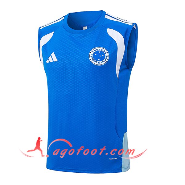 Training Debardeurs Cruzeiro Bleu/Blanc 2025/2026 -02