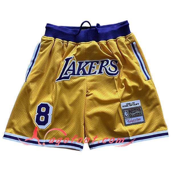 Shorts NBA Los Angeles Lakers 2025/26 Jaune/Pourpre