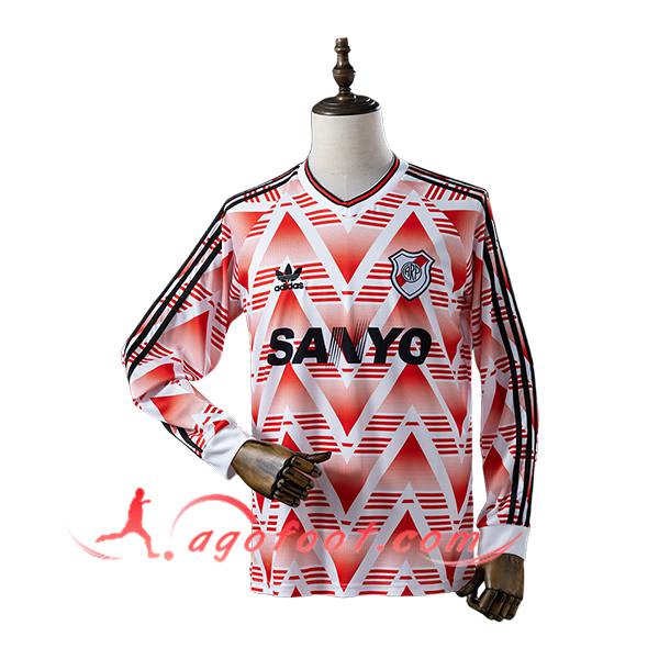 Maillot de Foot River Plate Retro Exterieur Manches Longues 1992/1993
