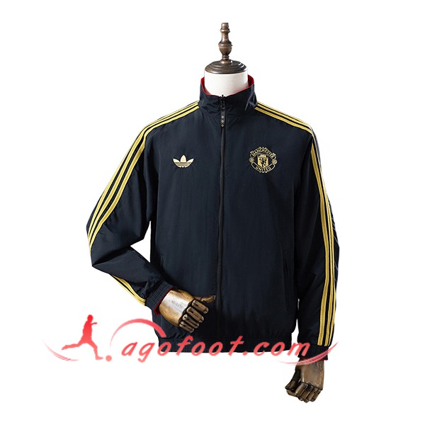 Coupe-Vent Manchester United Noir/Jaune 2025/2026