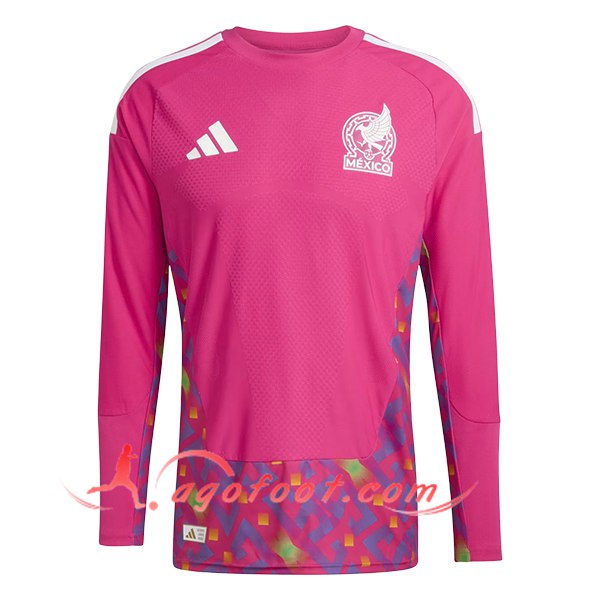 Maillot Equipe Foot Mexique Manches Longues Gardien De But Rose 2026/2027
