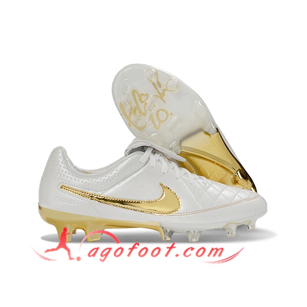 Nike Chaussures de Foot Tiempo Legend SE Blanc/Jaune