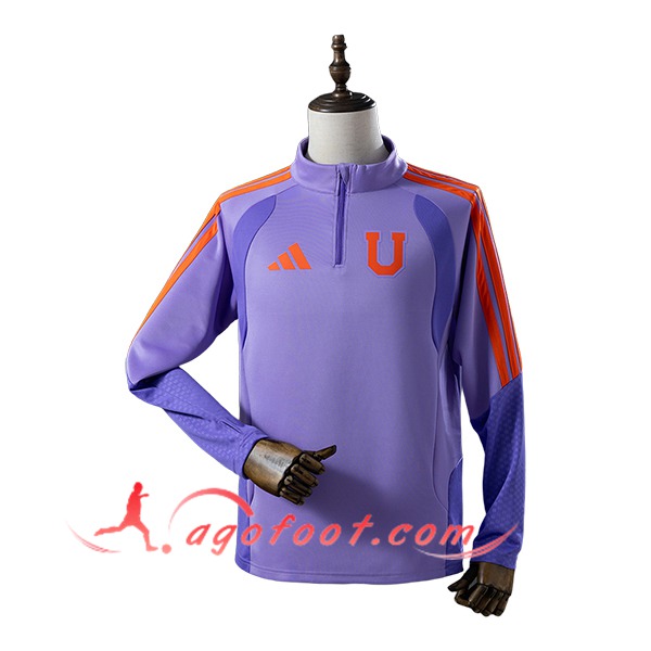 Sweatshirt Training Universidad De Chile Pourpre/Orange 2025/2026
