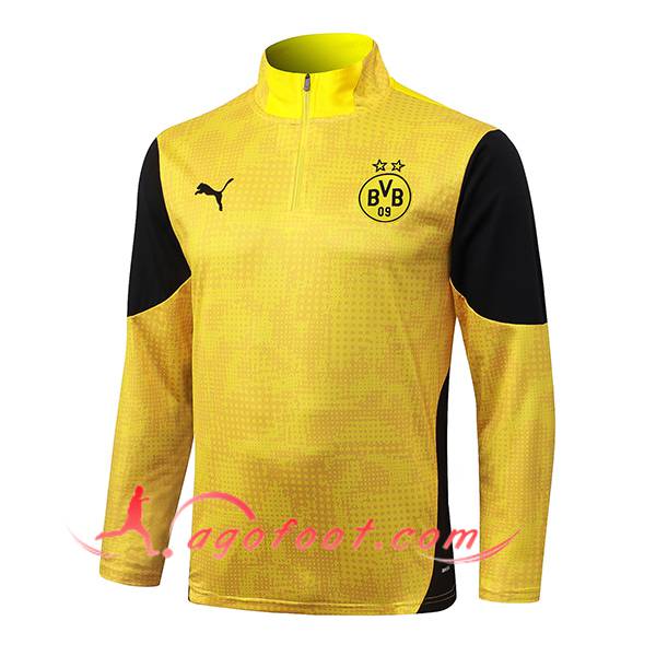 Sweatshirt Training Dortmund BVB Jaune/Noir 2025/2026 -02