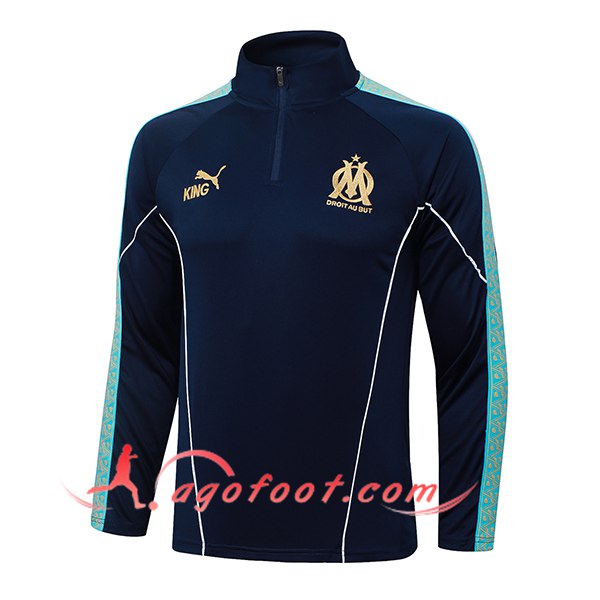 Sweatshirt Training Marseille Bleu Foncé 2025/2026
