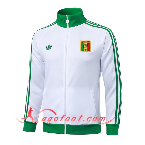Veste Foot Sénégal Blanc/Vert 2025/2026