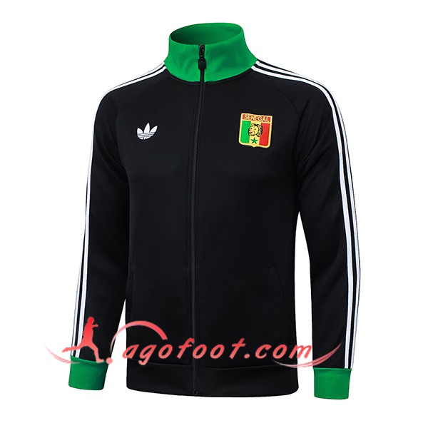 Veste Foot Sénégal Noir/Vert 2025/2026