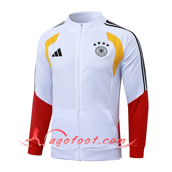 Veste Foot Allemagne Blanc/Rouge 2025/2026