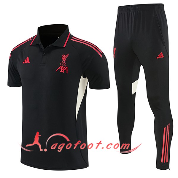 Ensemble Polo Foot FC Liverpool Noir/Rouge/Blanc 2026/2027