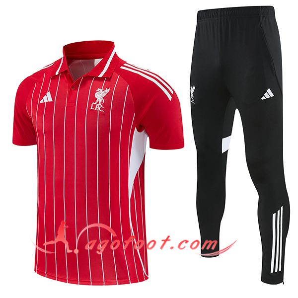 Ensemble Polo Foot FC Liverpool Rouge/Blanc 2026/2027