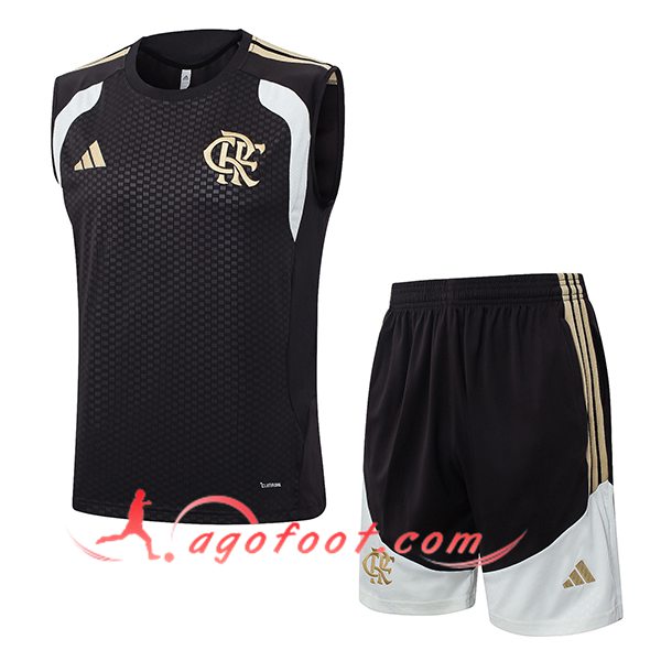 Ensemble Training Debardeurs Flamengo Noir/Blanc/Jaune 2026/2027