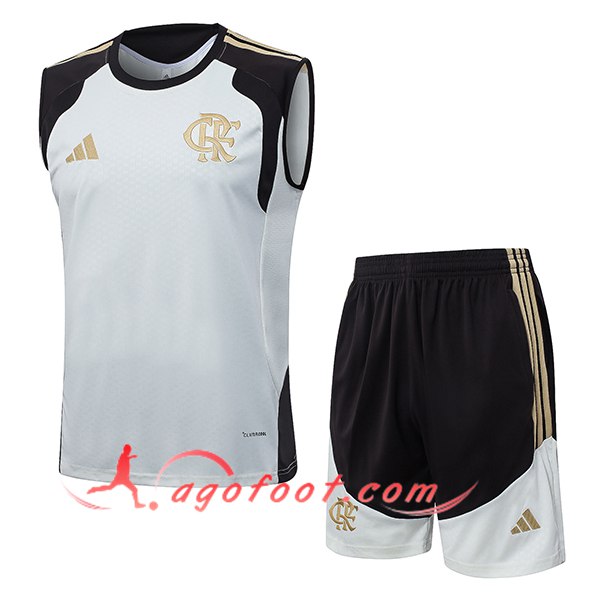 Ensemble Training Debardeurs Flamengo Blanc/Noir/Jaune 2026/2027