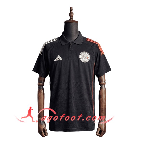 Polo Foot Ajax Noir 2026/2027