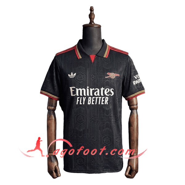 Polo Foot Arsenal Noir/Rouge 2026/2027