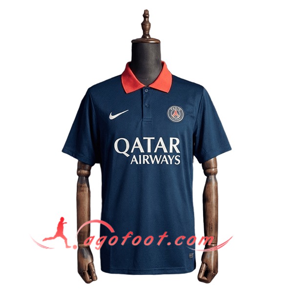 Polo Foot PSG Bleu/Orange 2026/2027