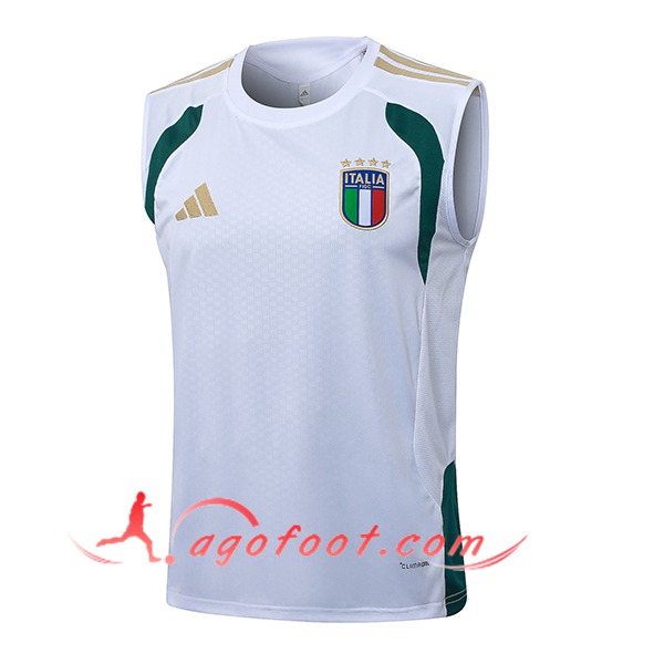 Training Debardeurs Italie Blanc/Vert/Jaune 2026/2027