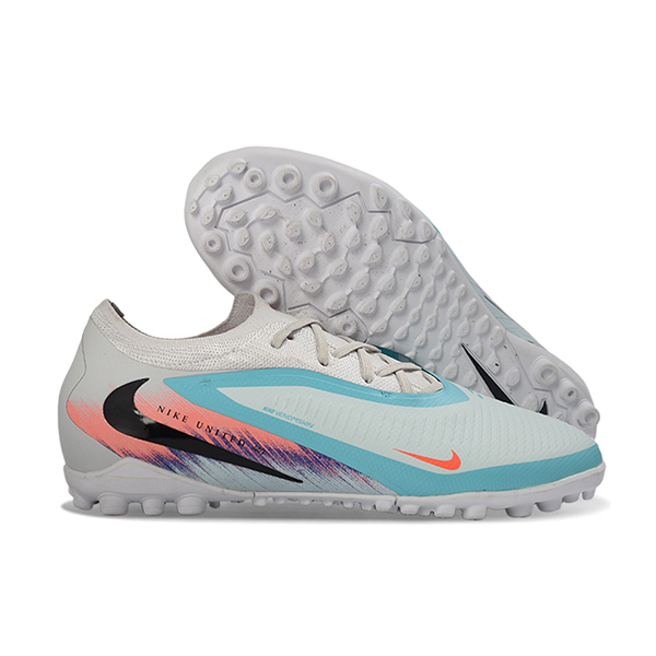 Nike Chaussures de Foot Phantom 6 Low Pro Bleu/Blanc/Orange
