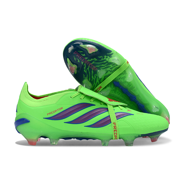 Adidas Chaussures de Foot 26 Predator Elite Tongue FG Vert/Pourpre