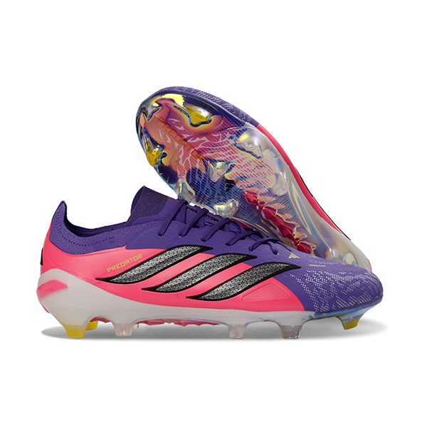 Adidas Chaussures de Foot 26 Predator Elite FG Pourpre/Rose/Gris