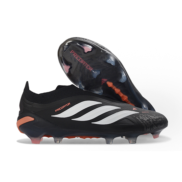 Adidas Chaussures de Foot 26 Predator Elite LL FG Noir/Blanc/Orange