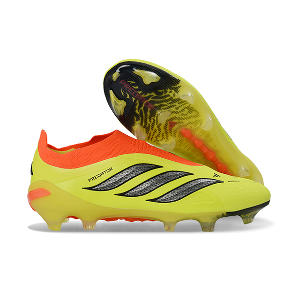 Adidas Chaussures de Foot 26 Predator Elite LL FG Jaune/Orange/Gris