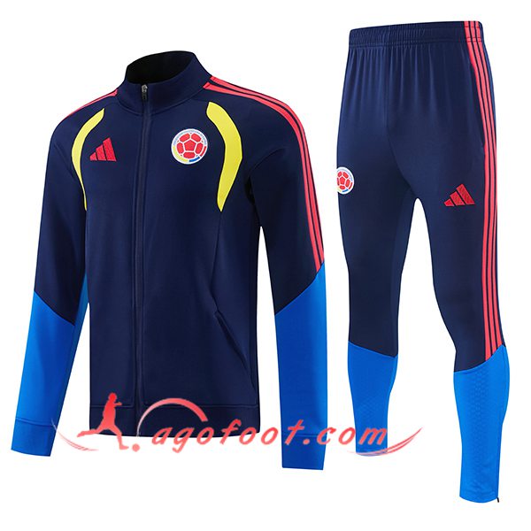 Ensemble Survetement de Foot Veste Colombie Bleu Royal 2026/2027