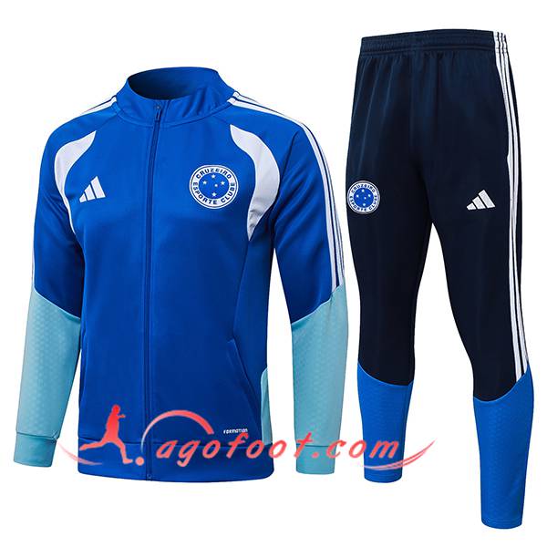 Ensemble Survetement de Foot Veste Cruzeiro Bleu 2026/2027