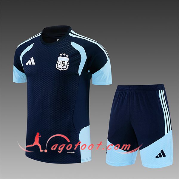 Ensemble Training T-Shirt Argentine Enfant Bleu Royal 2025/2026