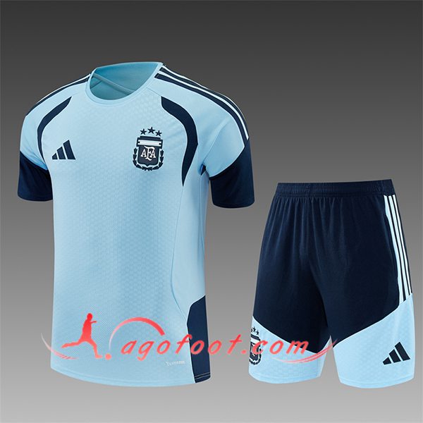 Ensemble Training T-Shirt Argentine Enfant Bleu Clair 2025/2026
