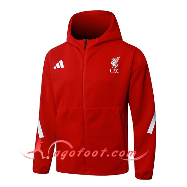 Veste A Capuche FC Liverpool Rouge/Blanc 2025/2026