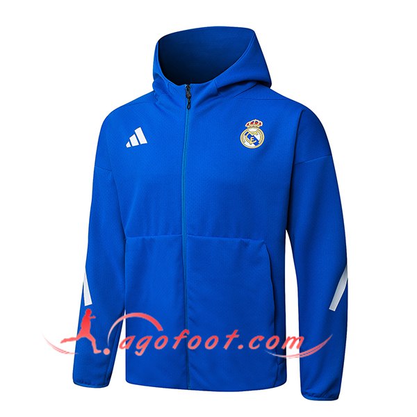 Veste A Capuche Real Madrid Bleu 2025/2026