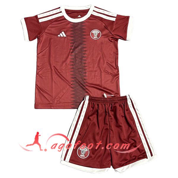 Maillot Equipe Foot Qatar Enfant Domicile Coupe Du Monde 2026
