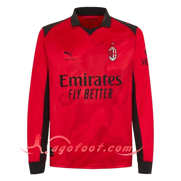 Nouveau Maillot de Foot Milan AC Fourth Manches Longues 2025/2026