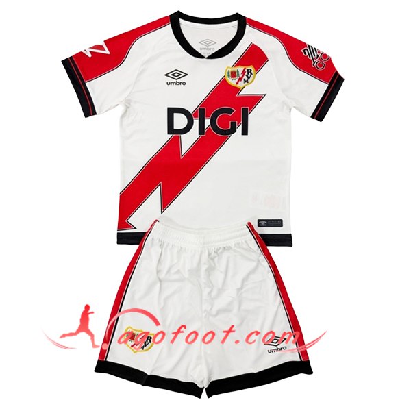Maillot de Foot Rayo Vallecano Enfant Domicile 2025/2026