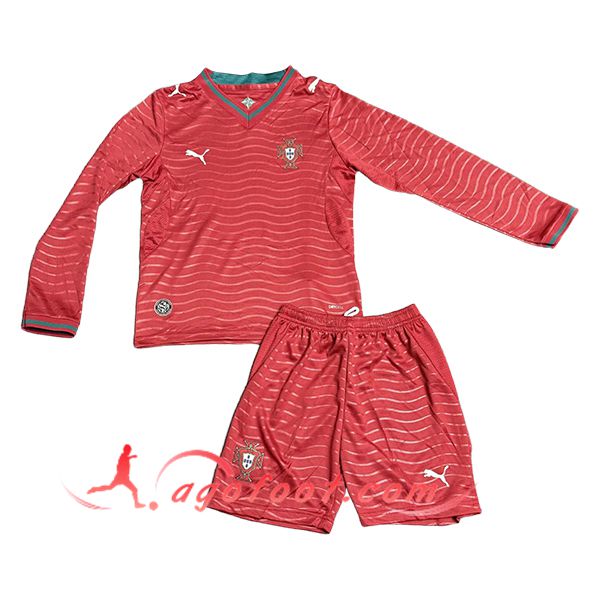 Maillot de Foot Portugal Enfant Homme Manches Longues 2026/2027