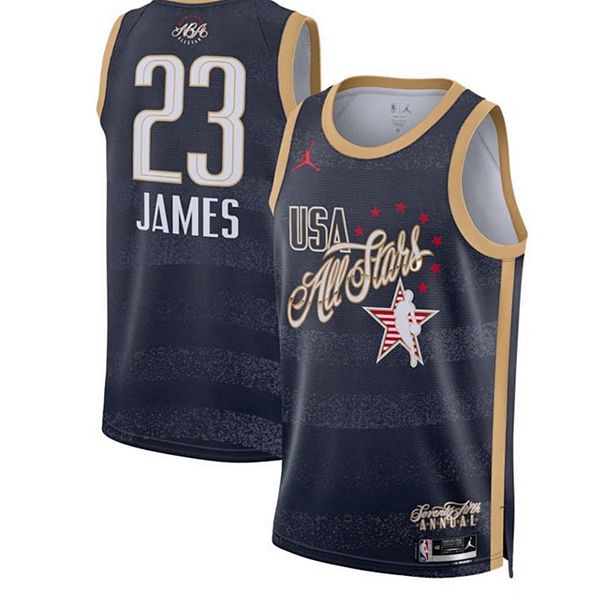 Maillot American All-Star (JAMES #23) 2026/27 Noir/Jaune
