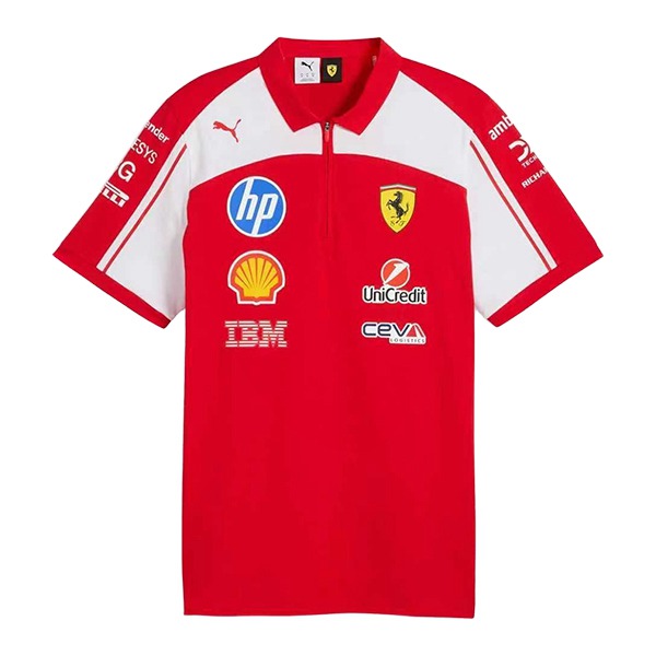 Polo F1 Scuderia Ferrari Team Rouge/Blanc 2026
