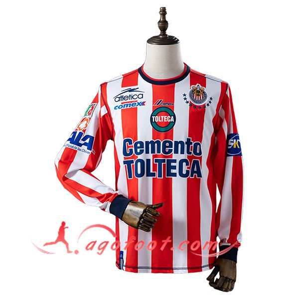 Maillot de Foot CD Guadalajara Retro Domicile Manches Longues 2002/2003