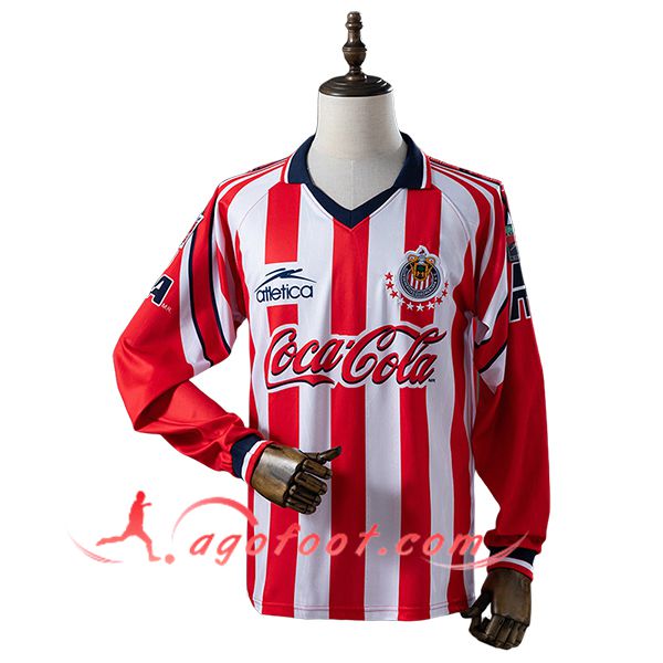 Maillot de Foot CD Guadalajara Retro Domicile Manches Longues 1998/1999