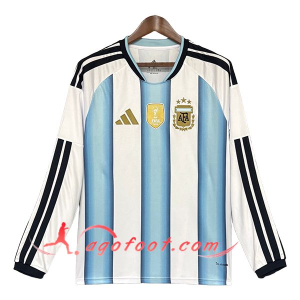Maillot Equipe Foot Argentine Domicile Manches Longues 2026/2027